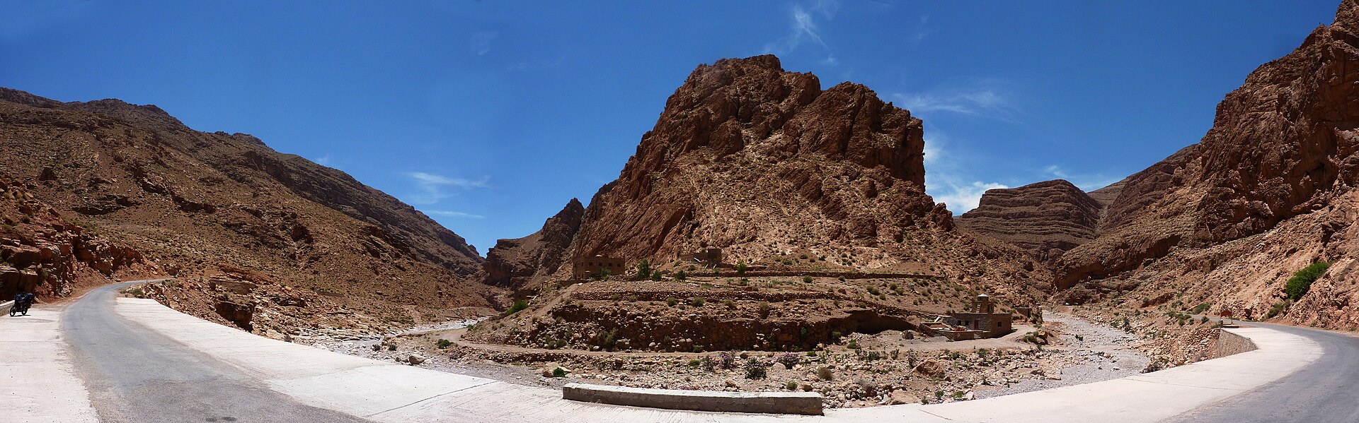 Panorama of the Todra Gorge in the High Atlas